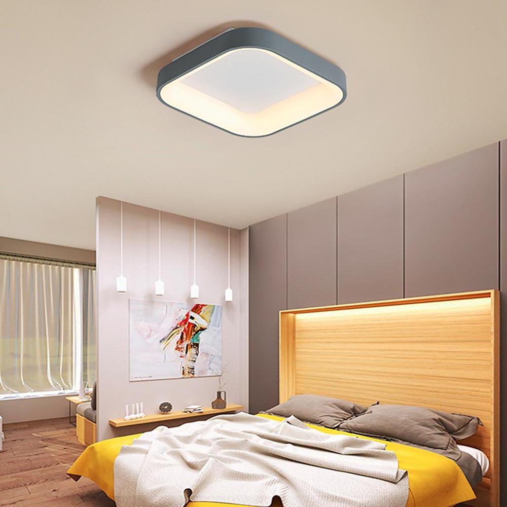 Square Shaped LED Flush Mount Ceiling Light for Bedroom