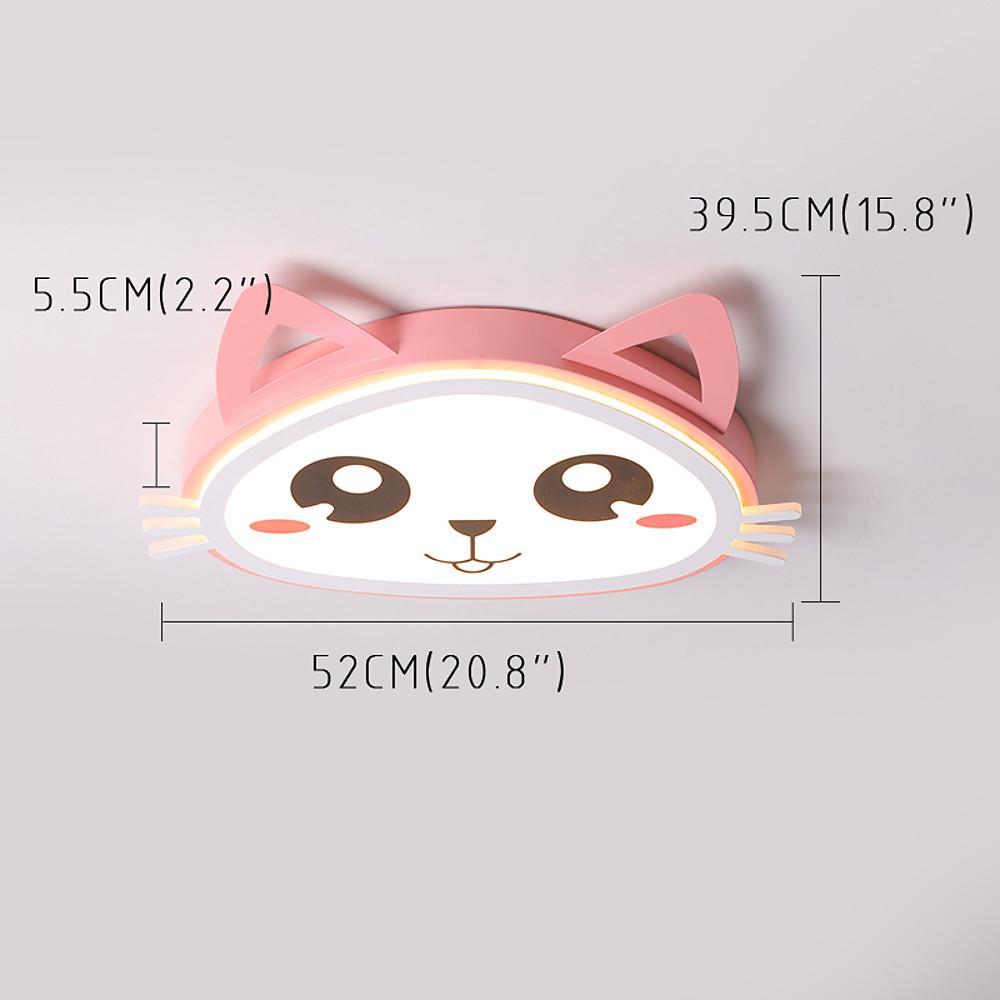 Kitten Bedroom Flush Mount Lighting LED Baby Kids