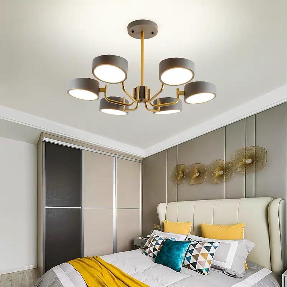 Six-Light Modernist LED Flush Mount Ceiling Light