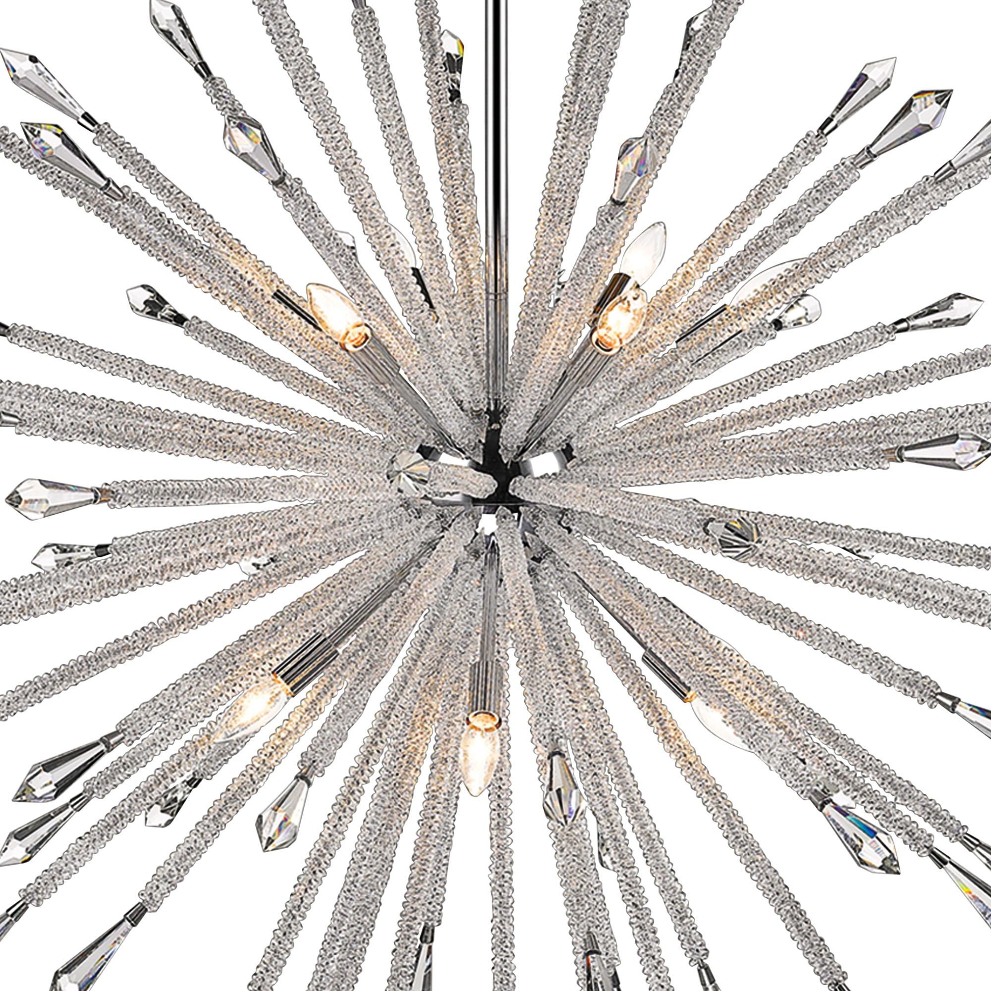 12-Light Chandelier in Chrome