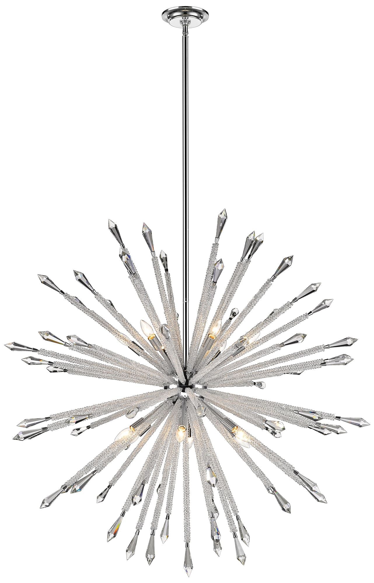 12-Light Chandelier in Chrome