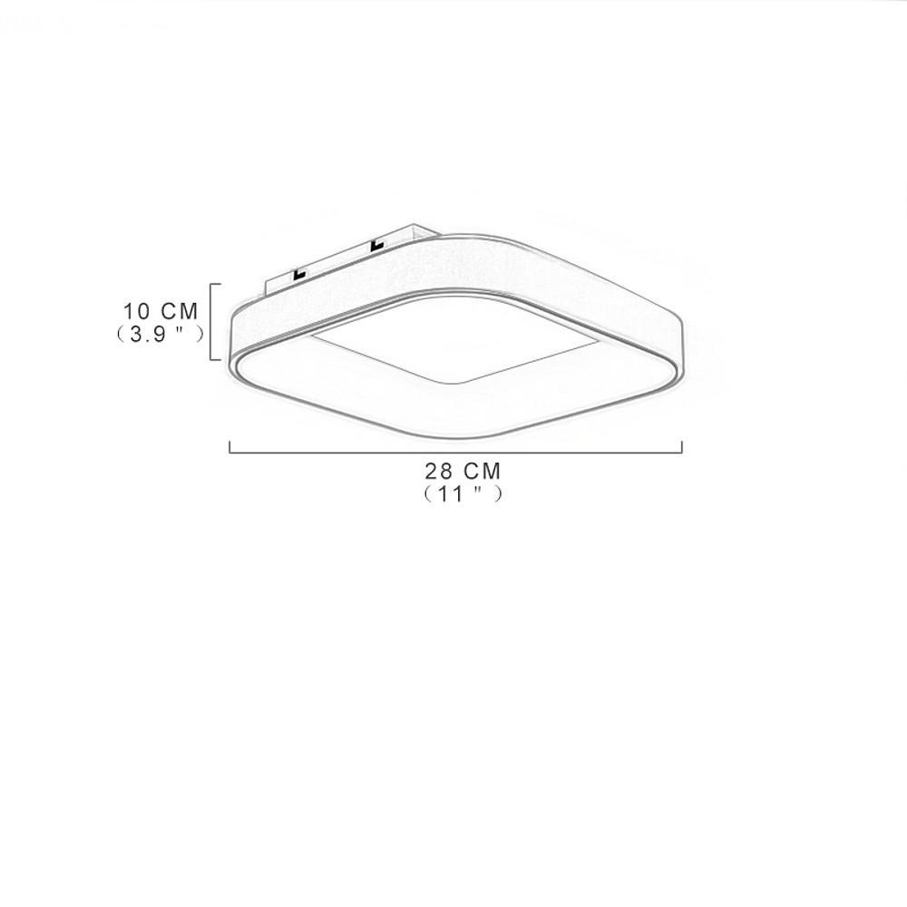 Square Shaped LED Flush Mount Ceiling Light for Bedroom