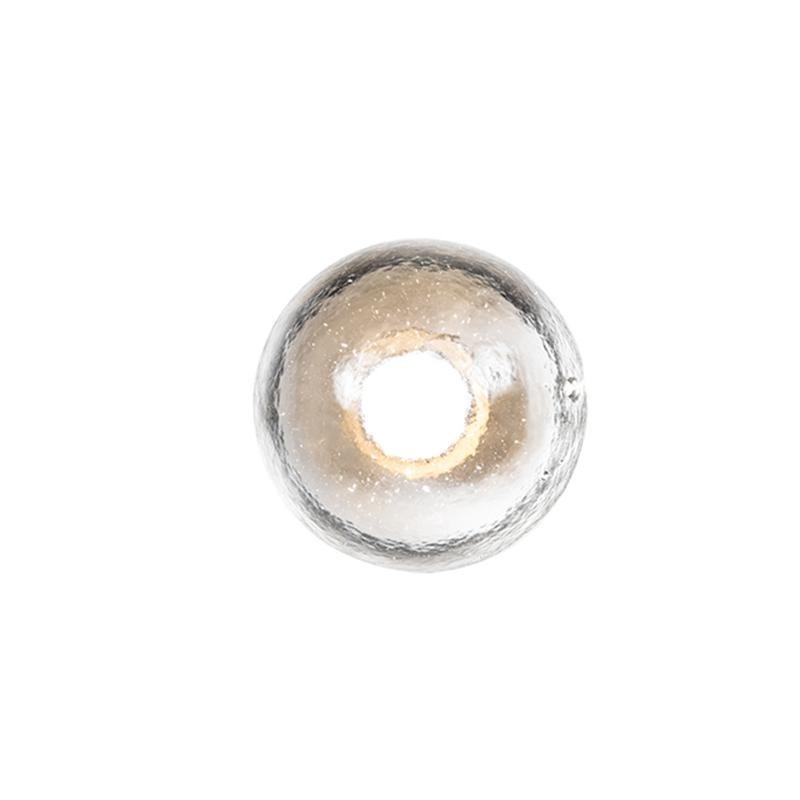 Circular Bowl Glass LED Waterproof Transparent Rustic Exterior Wall Fixtures, Outdoor Wall Light, detail 6
