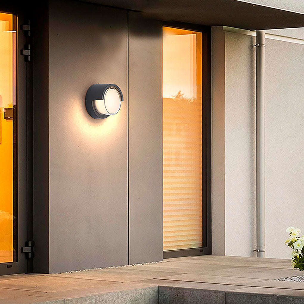 Contemporary Exterior Wall Fixtures Circular & Square Waterproof Designs, wall light, main view, Tianguang Select