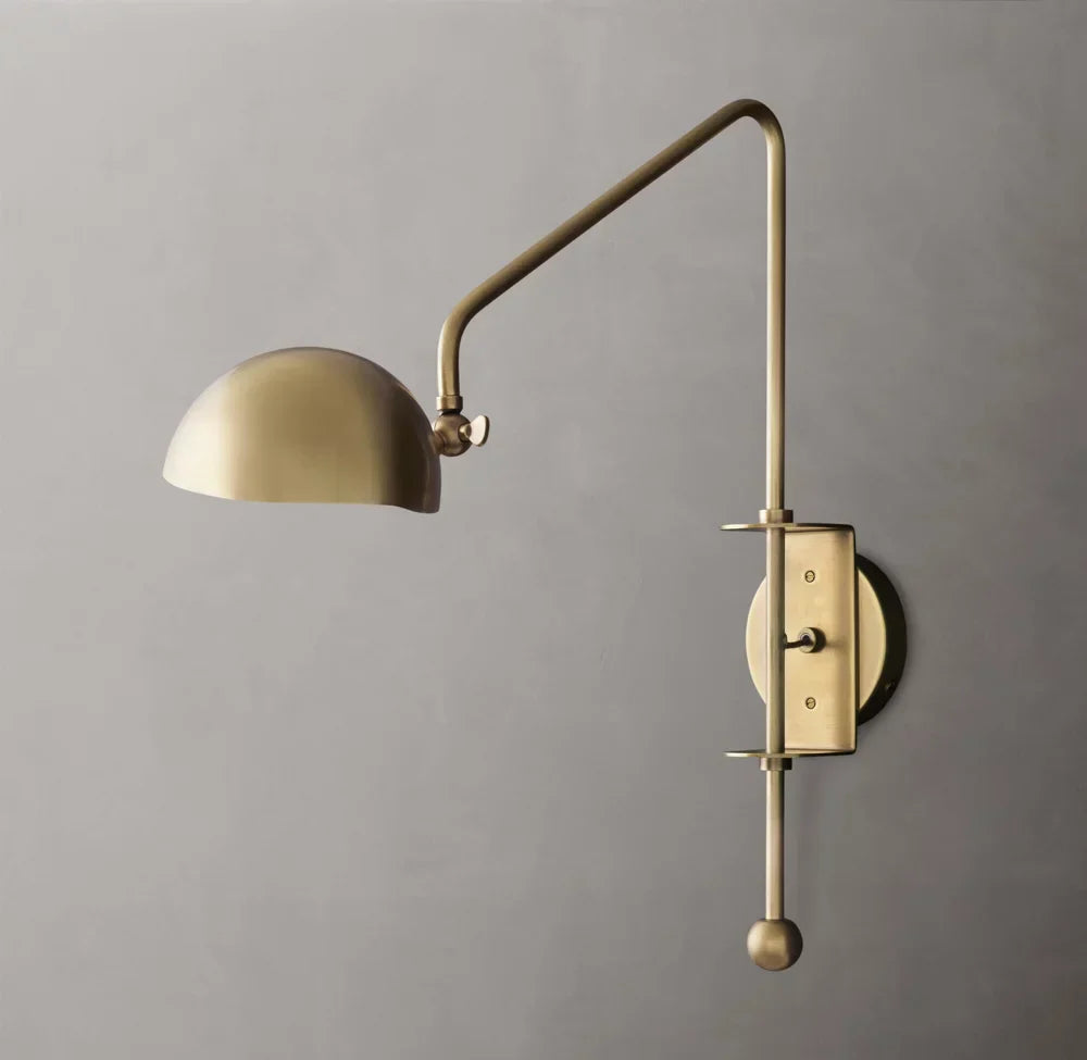 Convessi Swing-Arm Wall Light, Plug-In Wall Sconce, detail 6