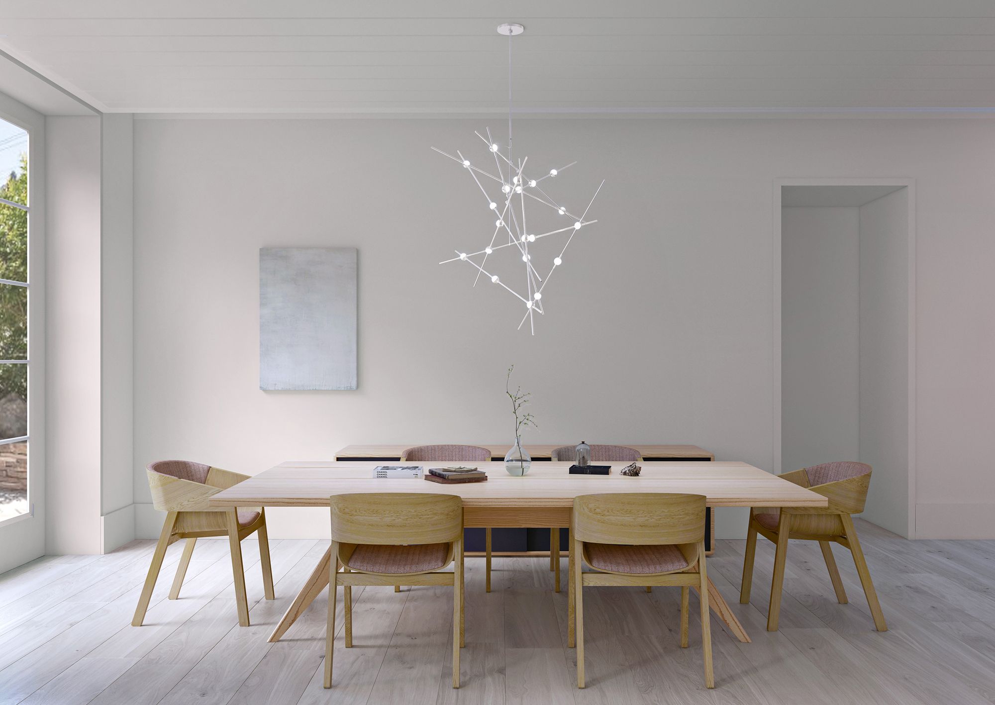 Constellation Aquila Major 50" Wide Satin Chandelier