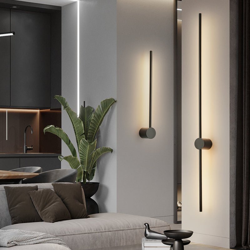 Luma Rod Portable Rechargeable Wall Light - Dia 10cm x L 60cm Metal, Bathroom Wall Sconce, detail 3