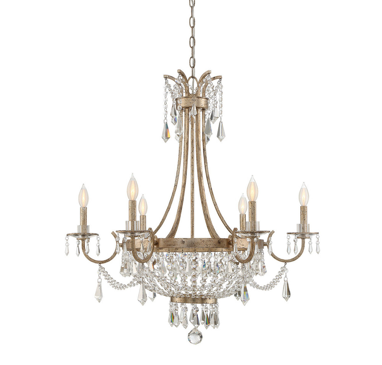 Glacier Chandelier, 16-Light, Clear