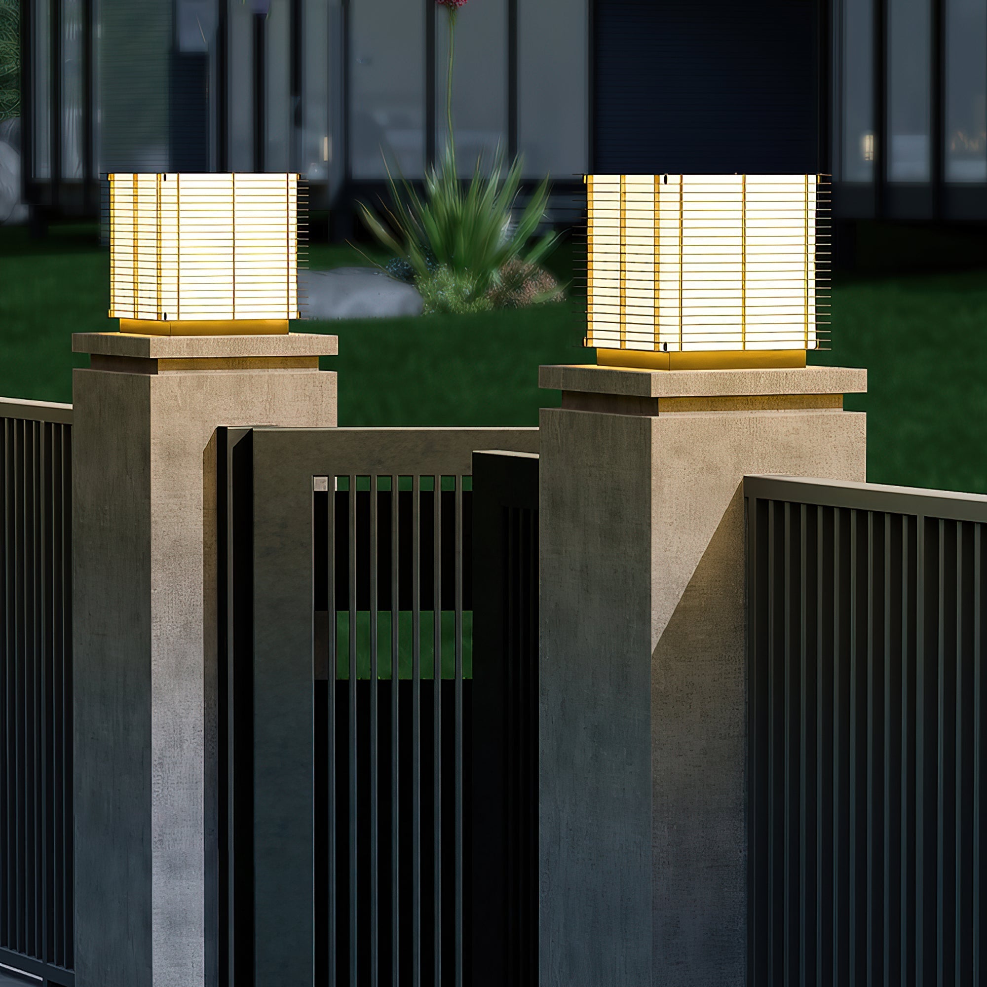 Grid Post Outdoor Light