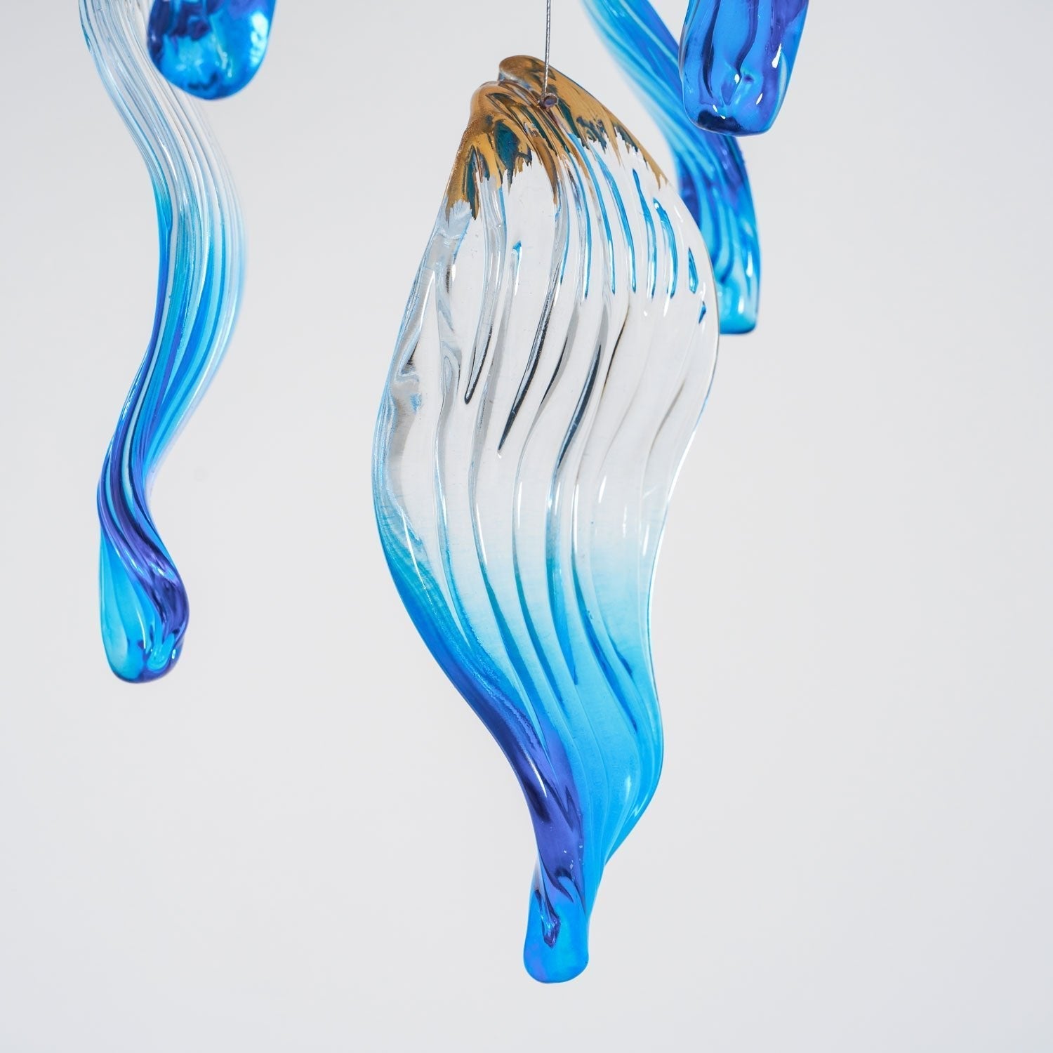 Ocean Drift Blown Glass Customizable Chandelier
