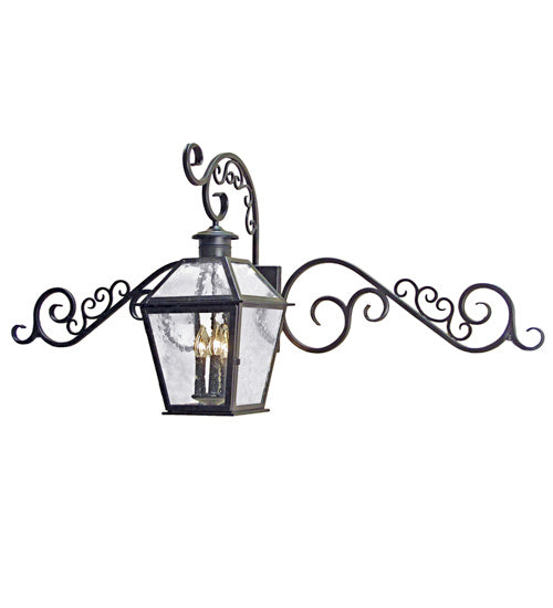 Bentley 3-Light 23.00" Antique Iron Wall Sconce front view