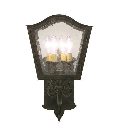 Naples 4.50" Gilded Tobacco Wall Sconce front view