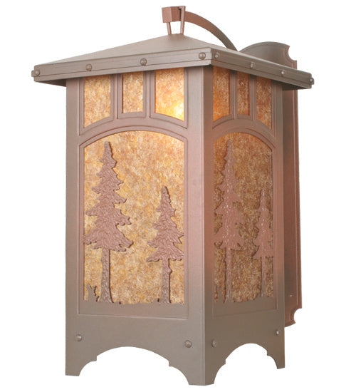 Utowana Lake 1-Light 32.00" Rust Over Wrought Iron Wall Sconce front view