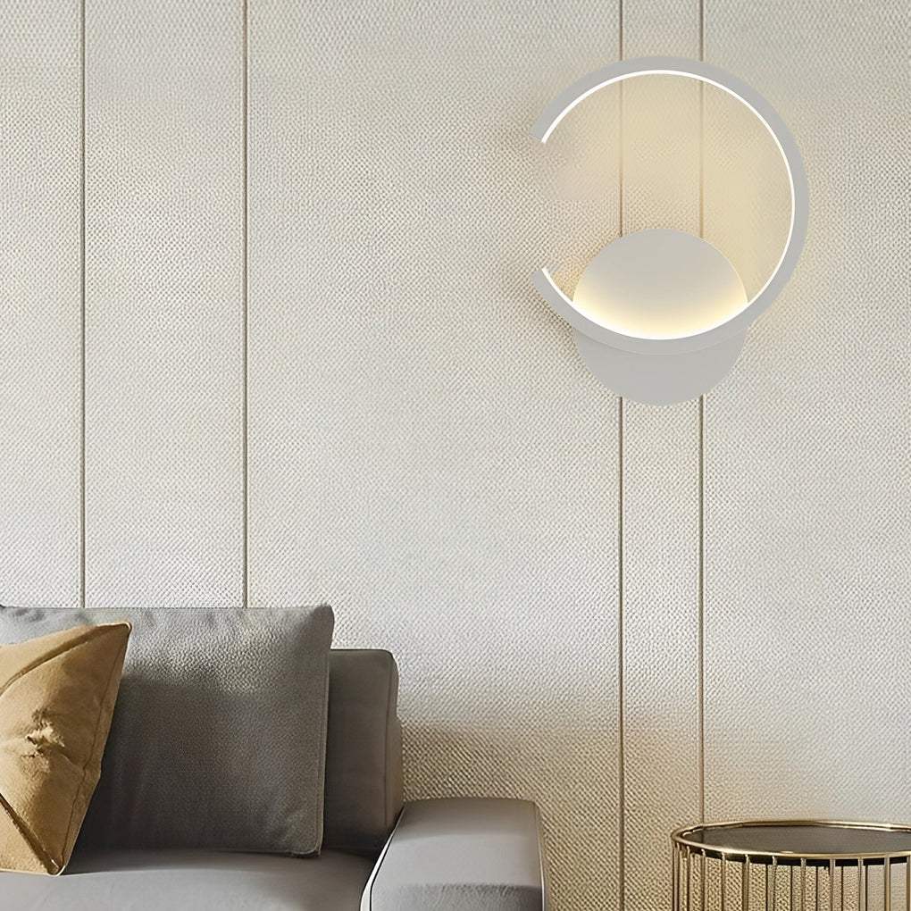 Creative Circular Stepless Dimming LED Nordic Wall Light Sconces Lighting, Bedroom Wall Sconce, detail 9