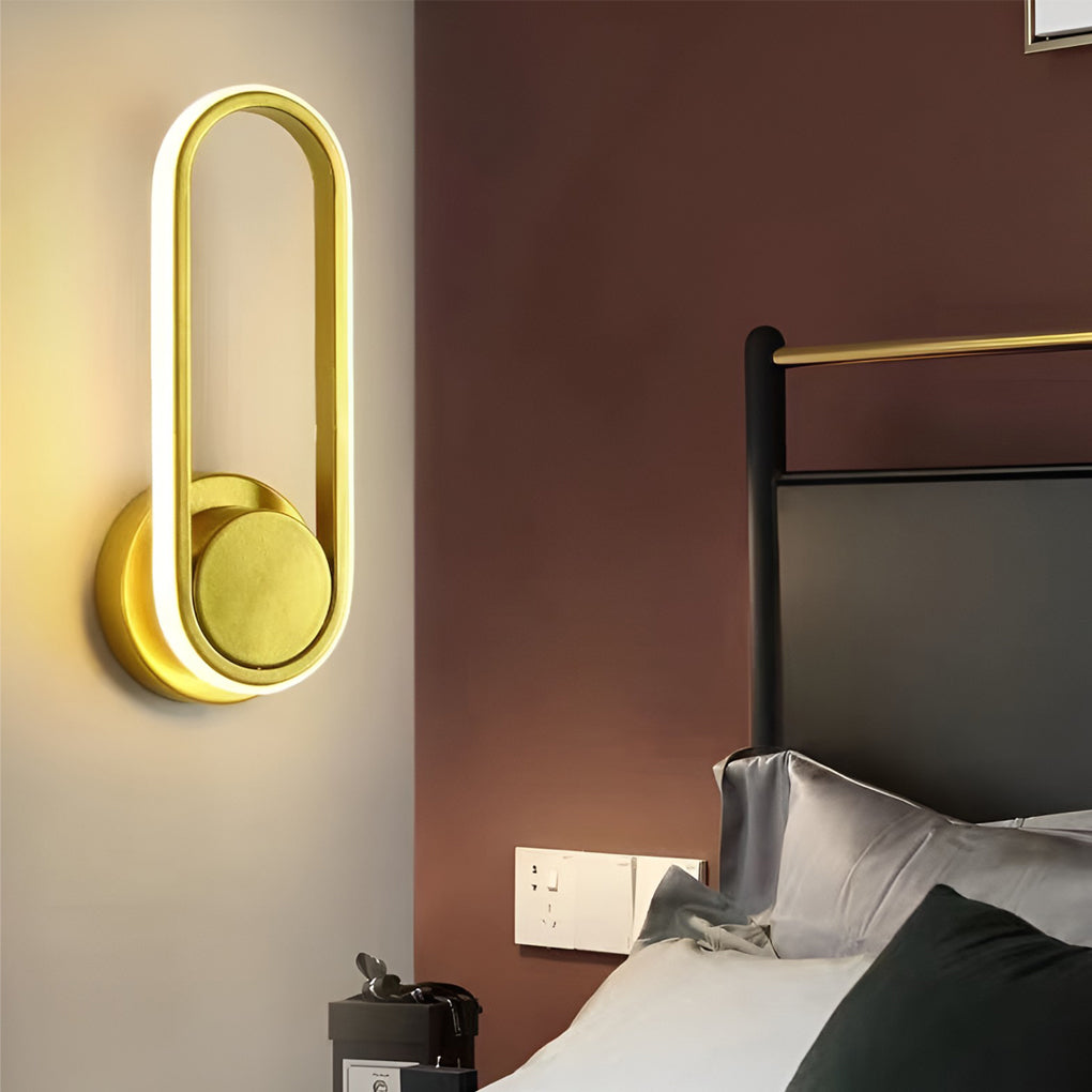 330° Rotatable Rounded Box LED Nordic Wall Light, Bedroom Wall Sconce, detail 8