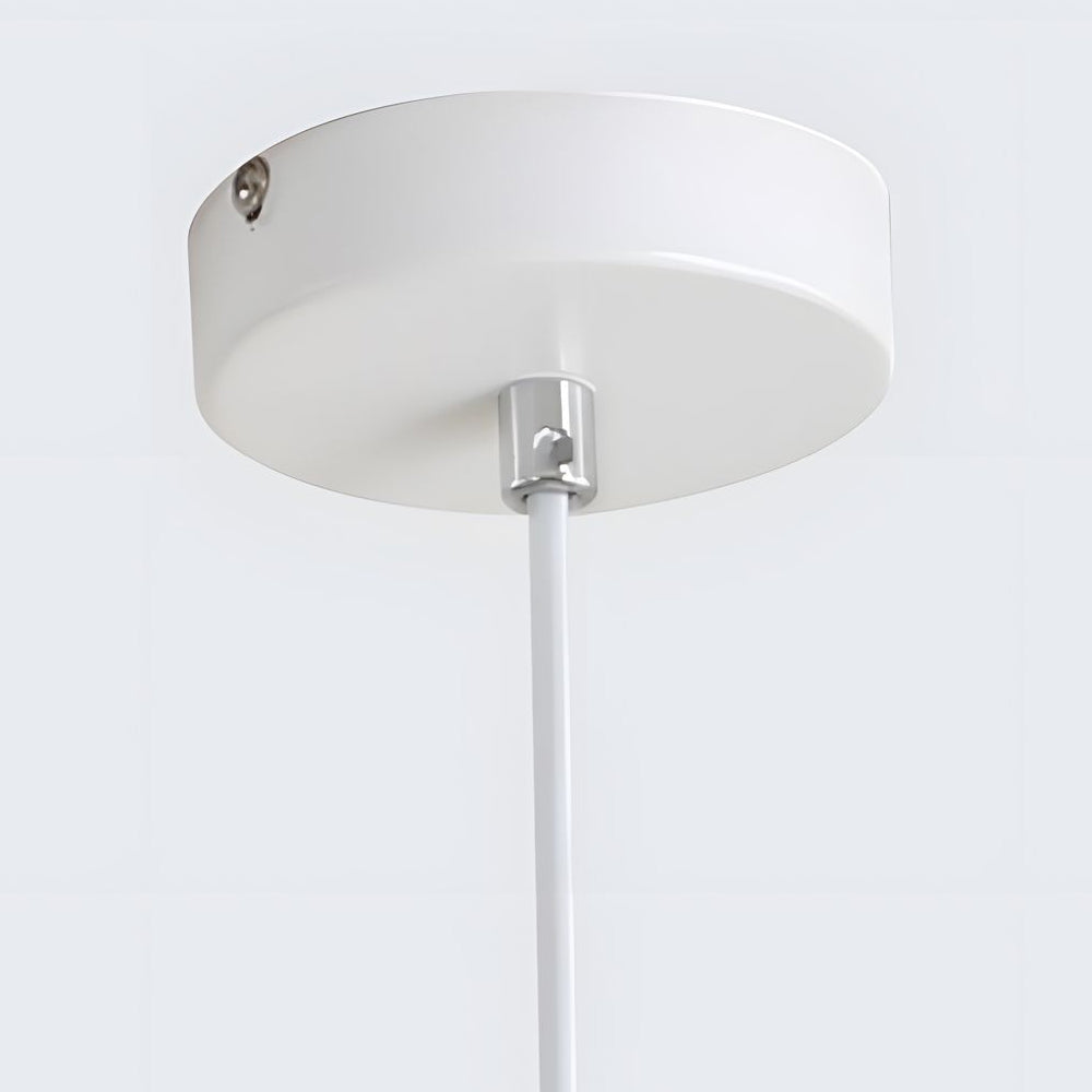 Modern Adjustable Resin Bowl Pendant Lamp detail view 7