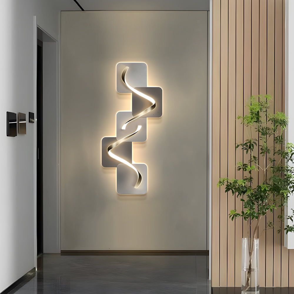 Crystal Geometric LED Wall Art Light USB Wall Painting
