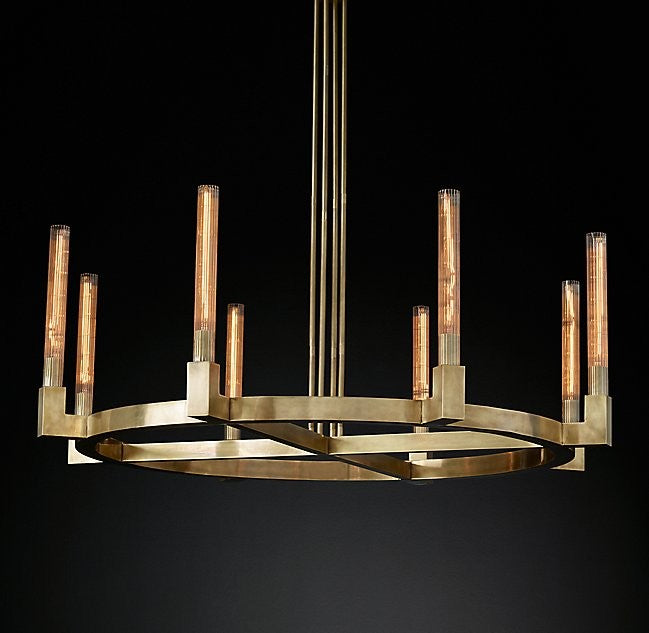 Modern Lights Candles Round Chandelier