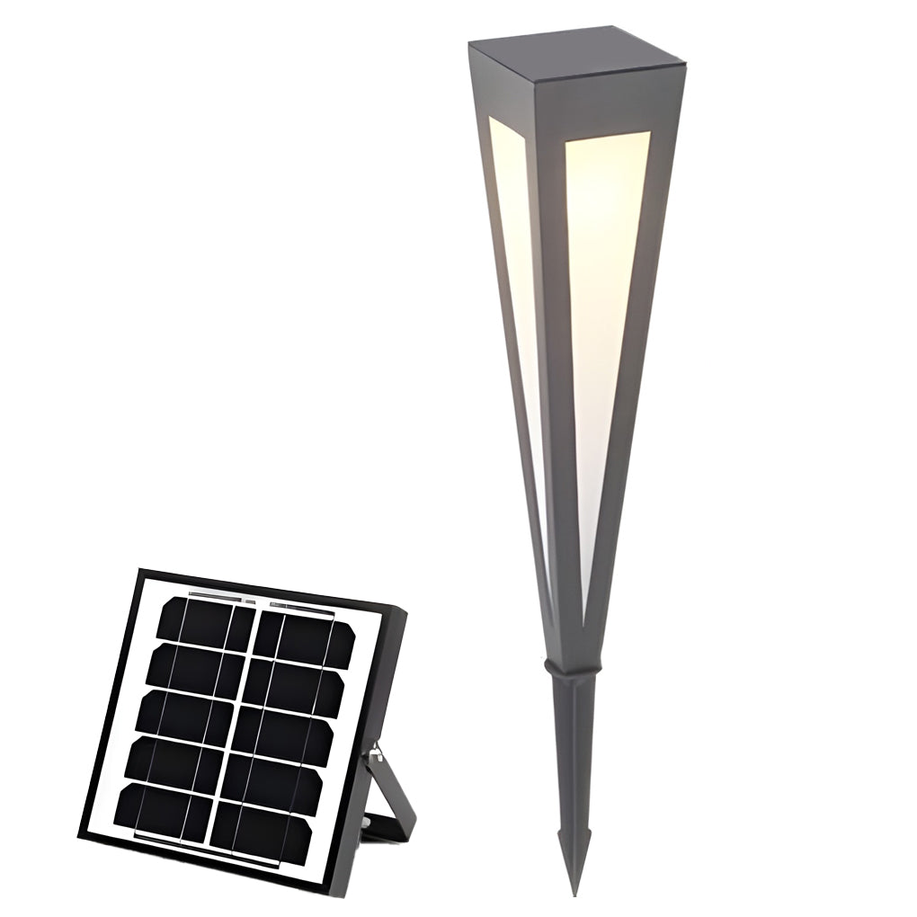 Square Conical LED Waterproof RGB Solar Lights Exterior Pathway Lights, Outdoor Wall Light, detail 20