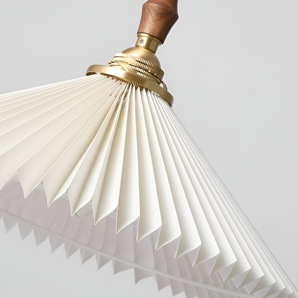 Classic Pleated Shaped LED White Nordic Chandelier