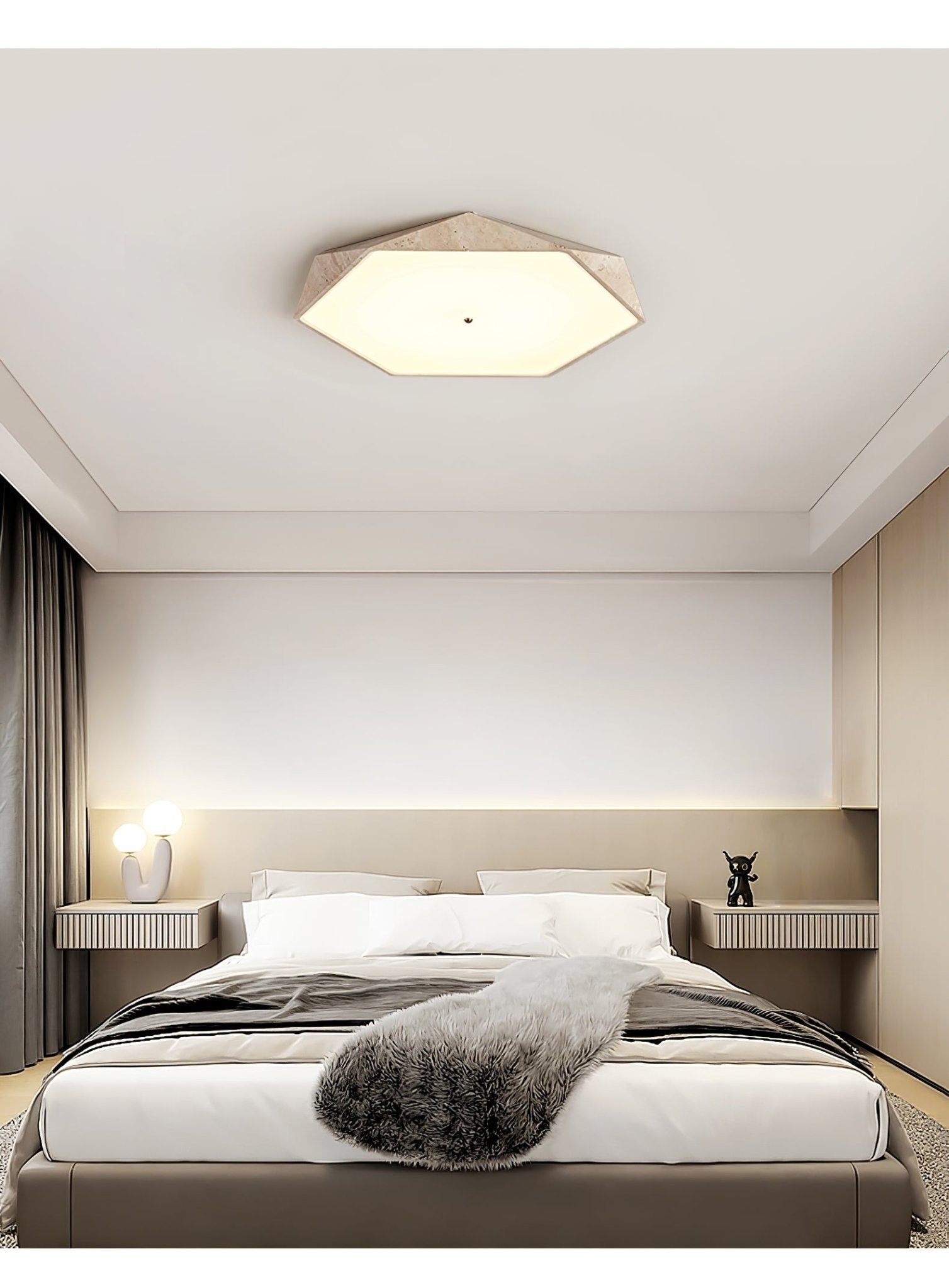 Lunarc Stone Ceiling Light