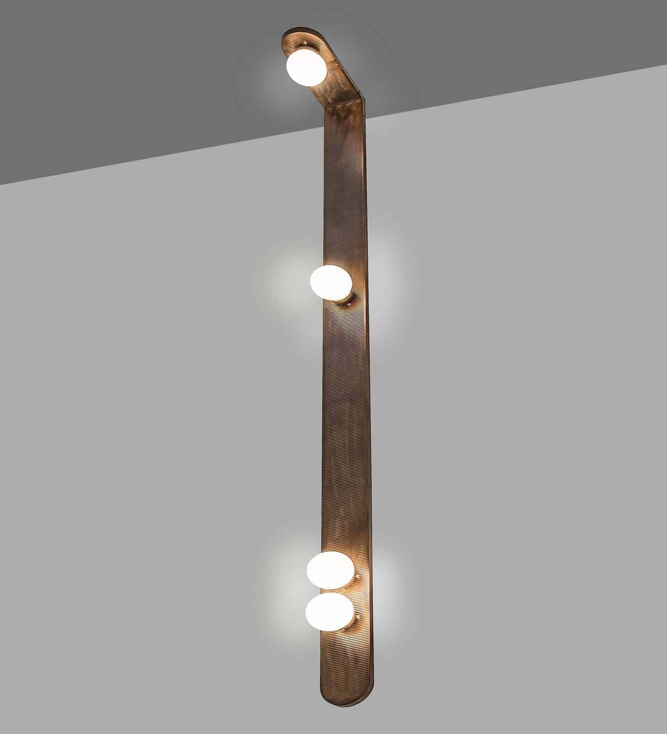 Sanderson 4-Light 108.00" Antique Copper LED Wall Sconce detail view 2