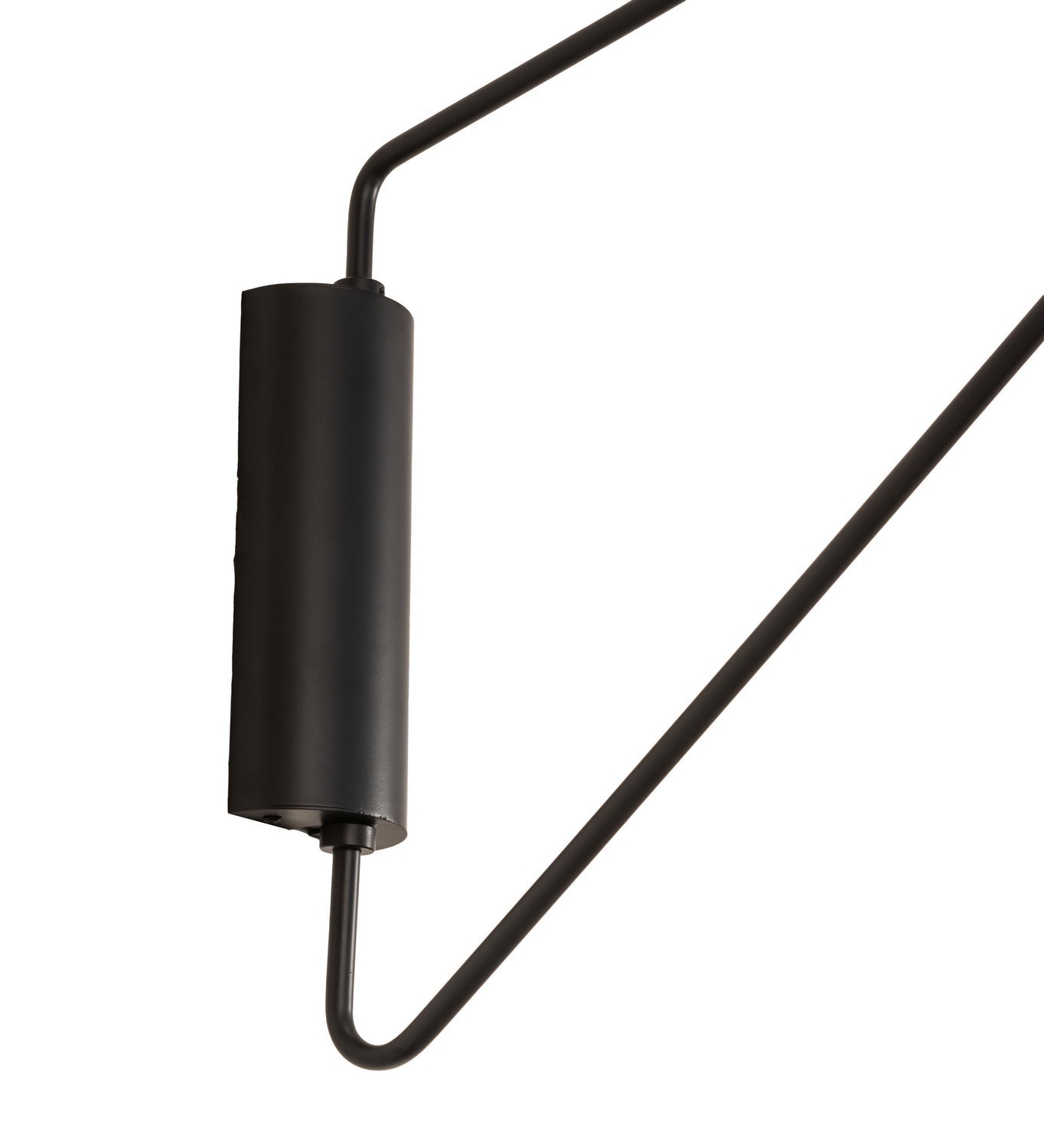 Cilindro Textrene 1-Light 34.00" Solar Black/Brass LED Wall Sconce detail view 4