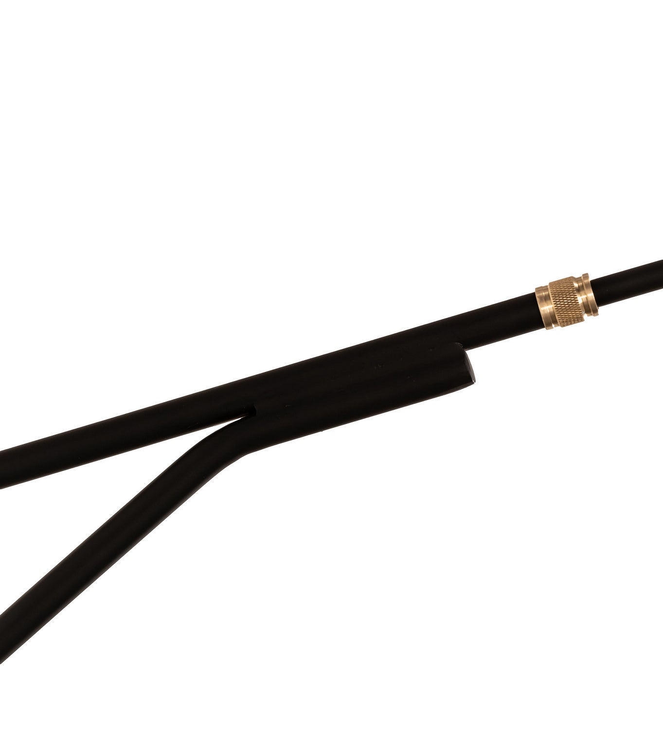 Cilindro Textrene 1-Light 34.00" Solar Black/Brass LED Wall Sconce detail view 5