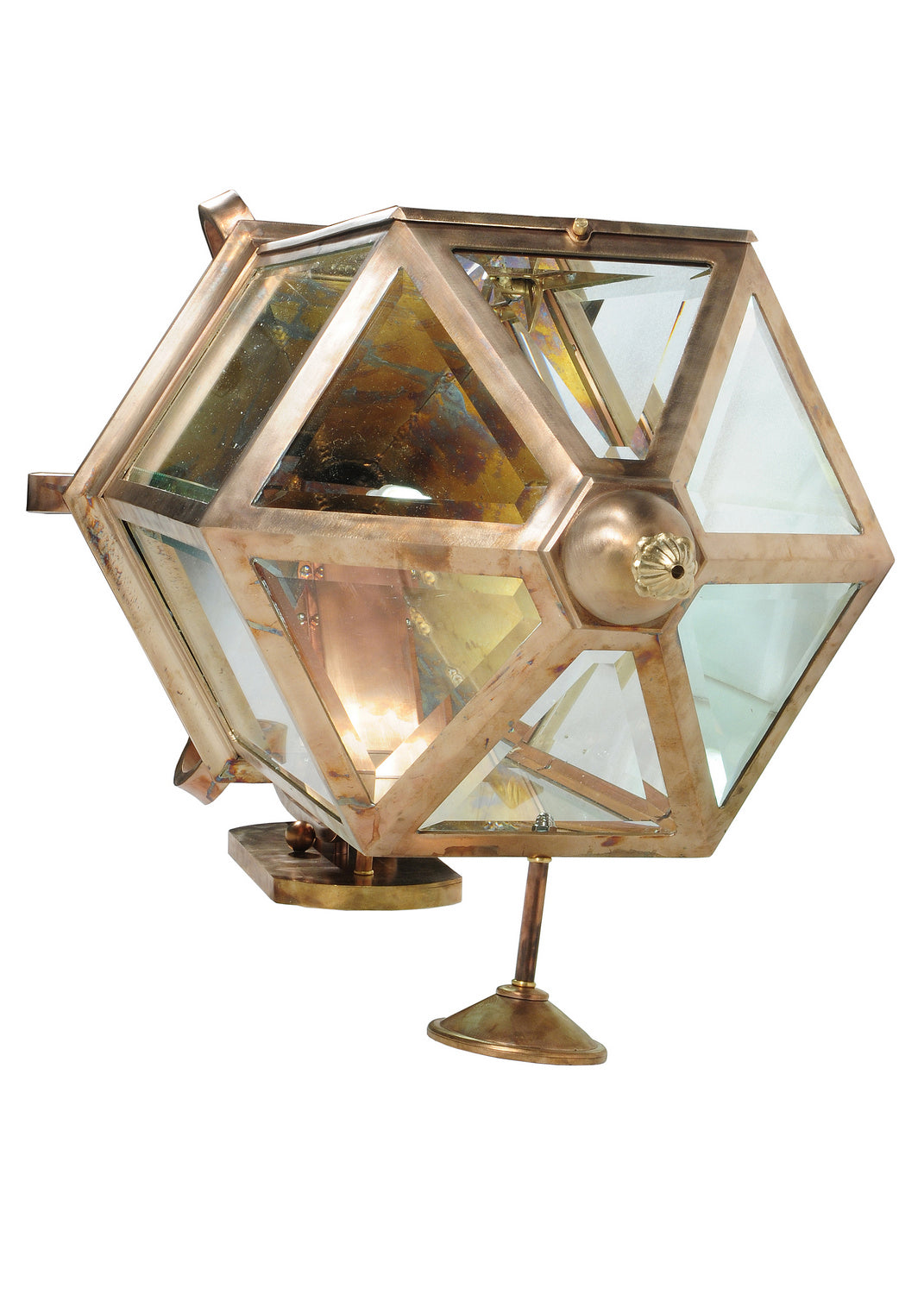 Anza outdoor wall sconce backplate and mounting detail