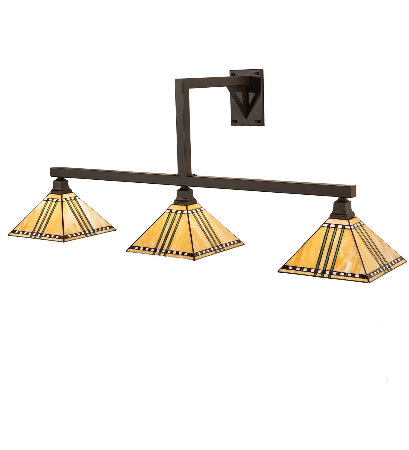 Prairie Corn 64 Inch 3-Light 26.00" Oil Rubbed Bronze Wall Sconce front view