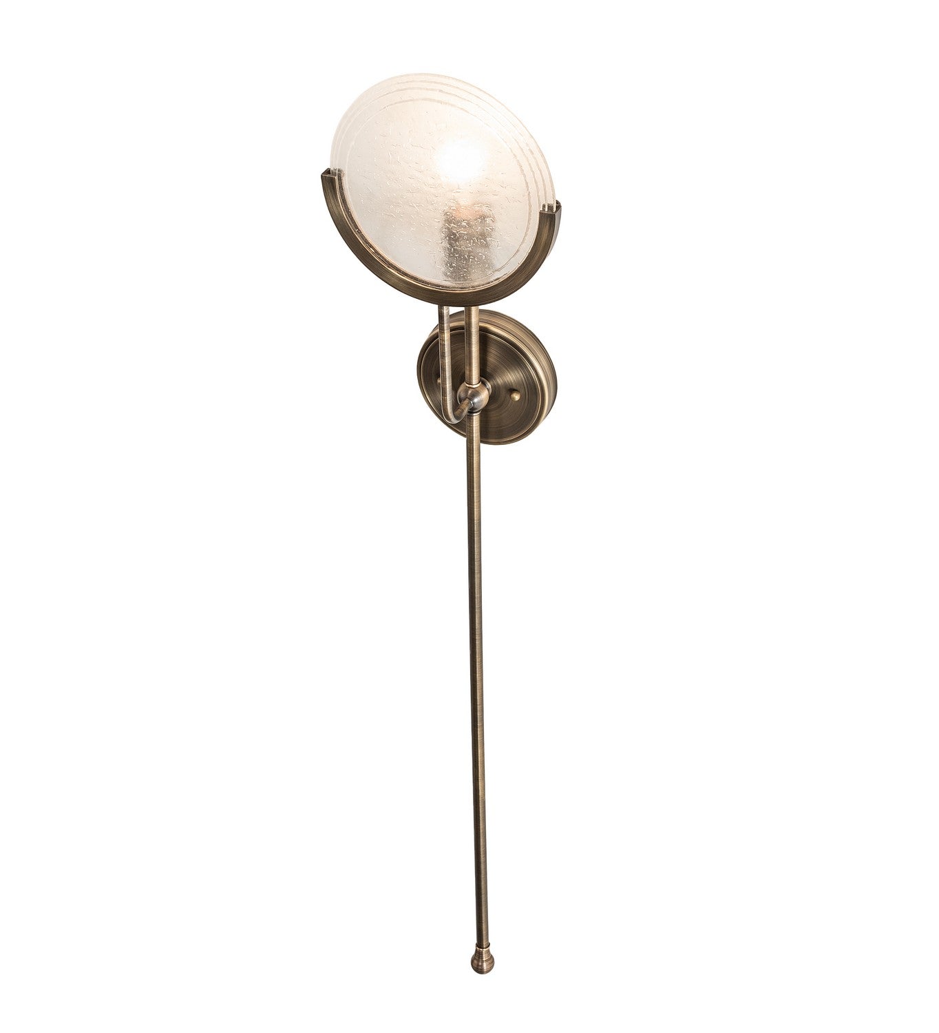 1-Light 41.00" Hilighted Craftsman Brown LED Wall Sconce front view