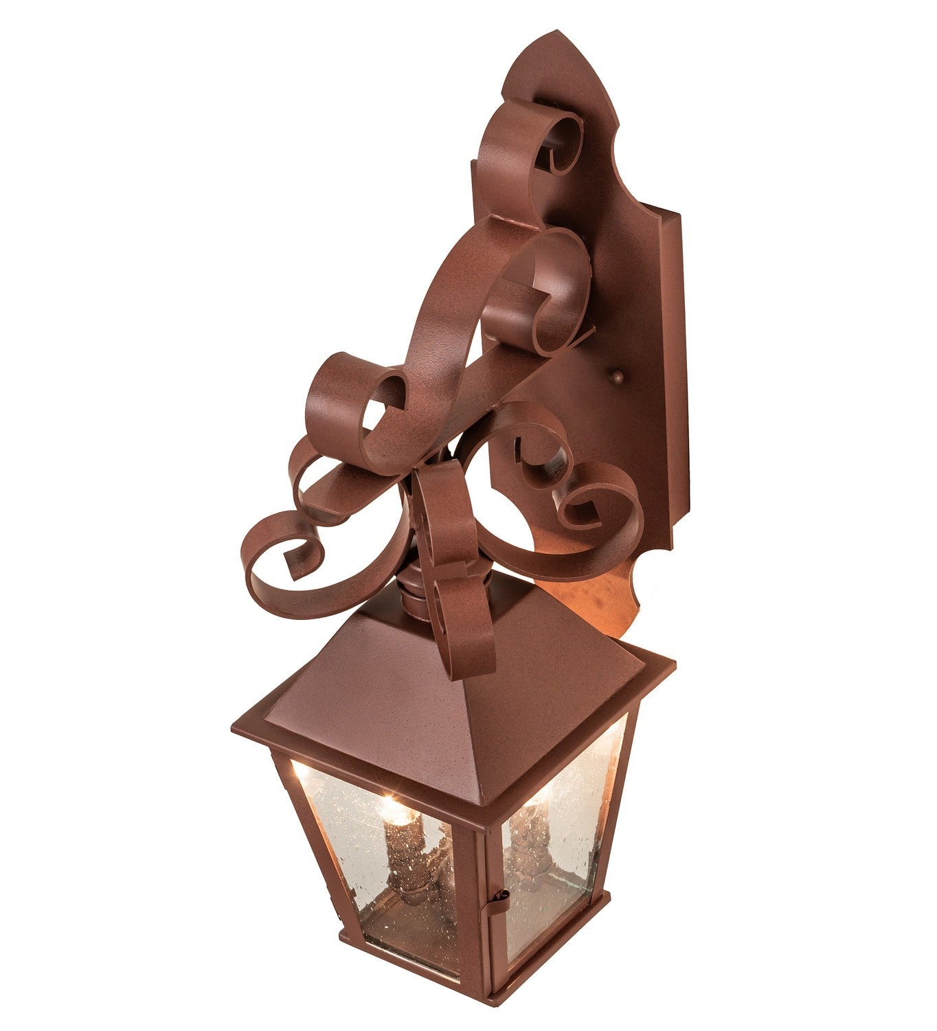 2-Light 2-Light 22.00" Rust Wall Sconce detail view 6