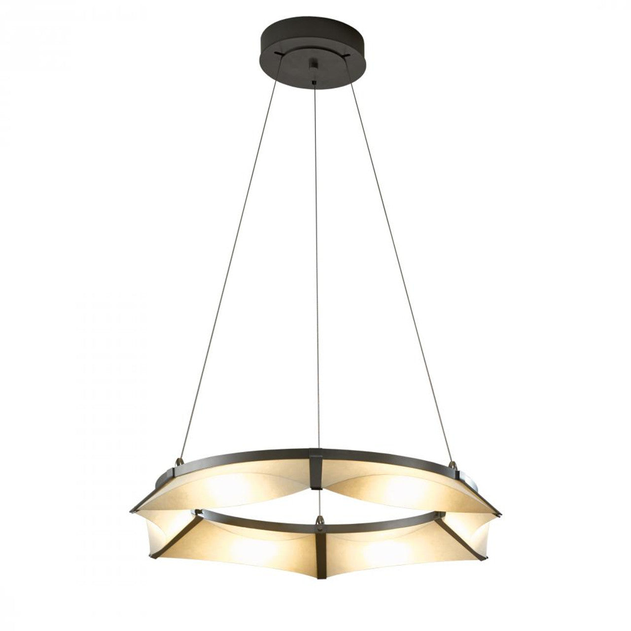 Ondrian Pendant, 3-Light, Long Height, Soft Gold, Sand