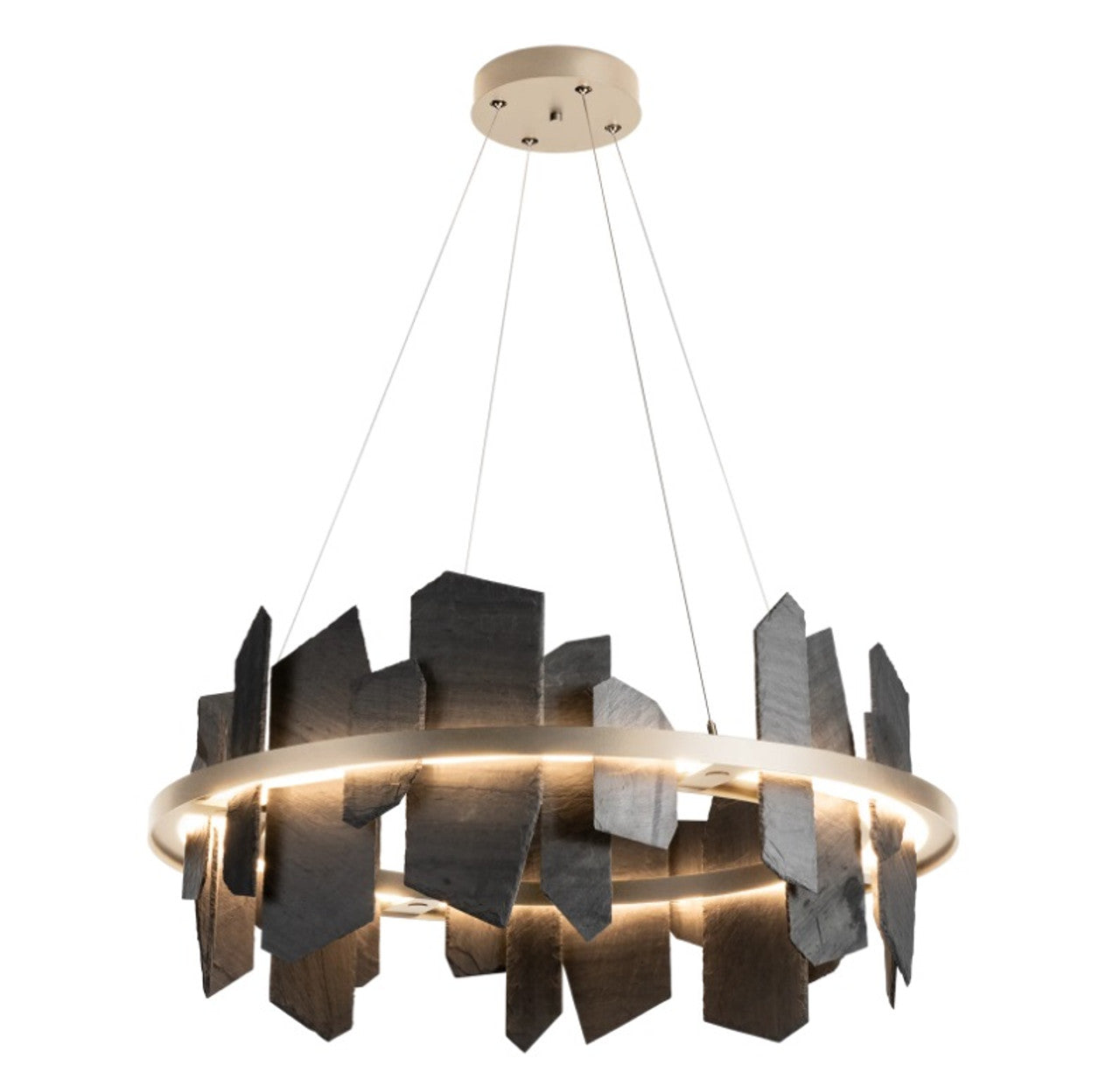 Ardesia Pendant, 1-Light, Standard Height, LED, Black