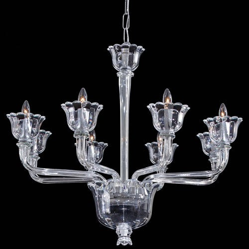 Metropolitan Chrome and Clear Glass 23-Inch Chandelier