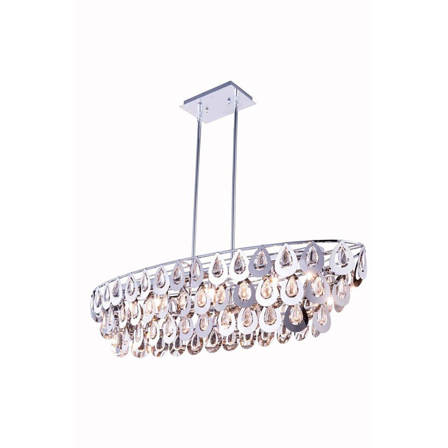 Sophia Chrome Seven-Light Pendant with Royal Cut