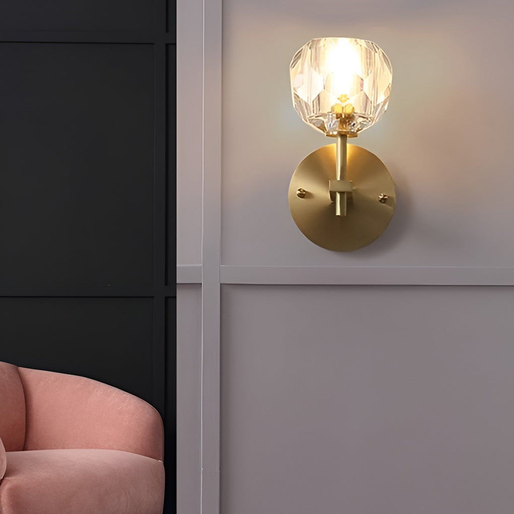 Ball-shaped LED Crystal Gold Postmodern Plug in Sconce Lighting Wall Light - Wall Lamp, Plug-In Wall Sconce, detail 9