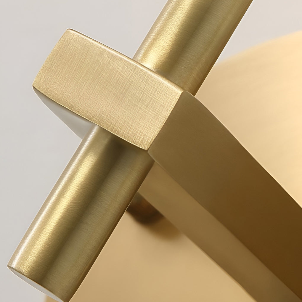 Ball-shaped LED Crystal Gold Postmodern Plug in Sconce Lighting Wall Light - 18" Copper, Plug-In Wall Sconce, detail 14