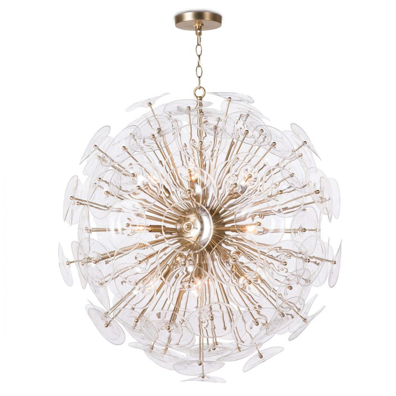 Cheshire Chandelier, 6-Light, Gold Leaf, 24"H 504X4Y0)