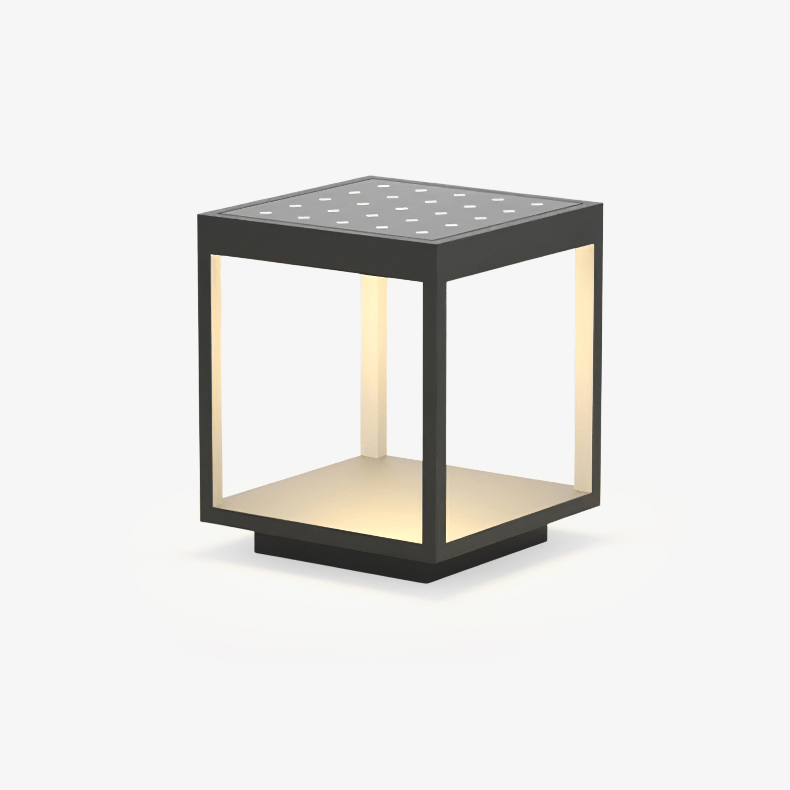 Square Frame Solar Outdoor Light Table Lamp