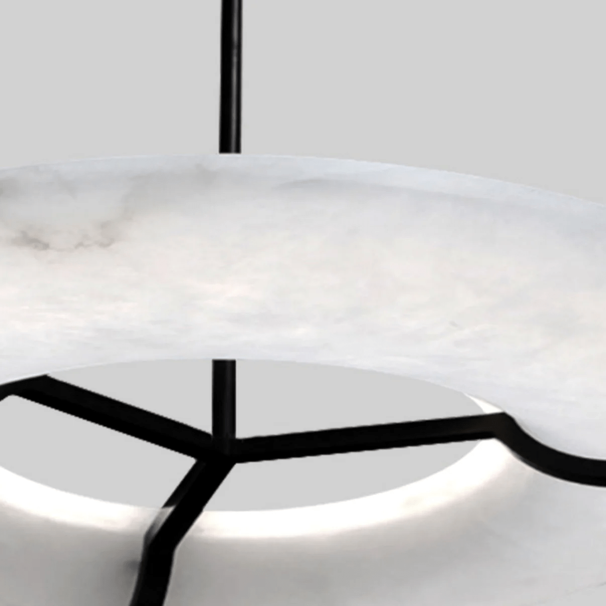 Carve Alabaster Chandelier