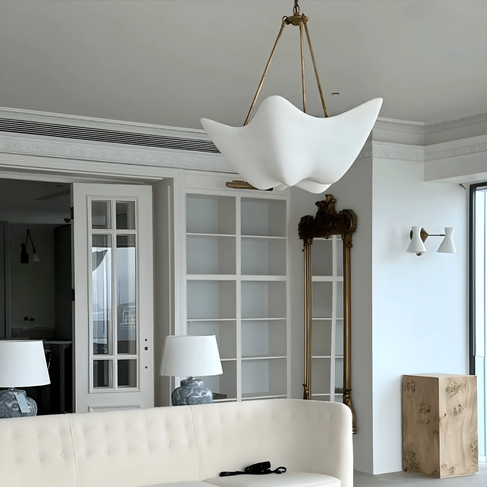 Chandelier detail image with finish, structure, and proportion visible