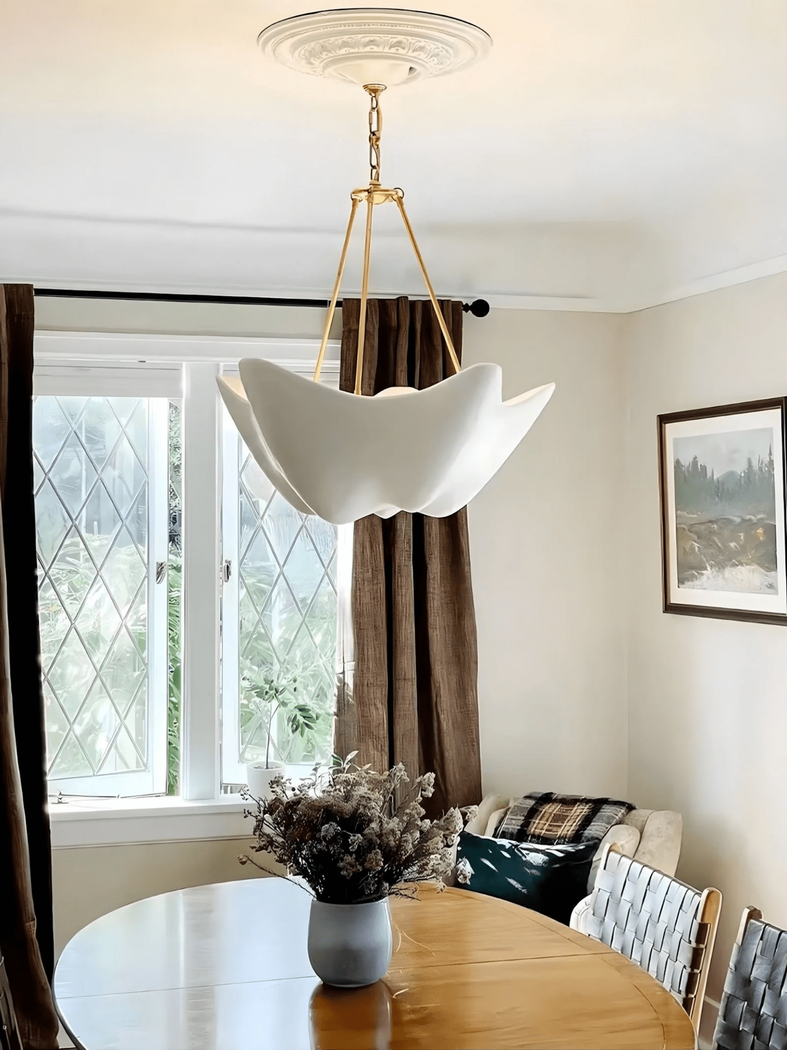 metal chandelier shown as a main product image for foyers