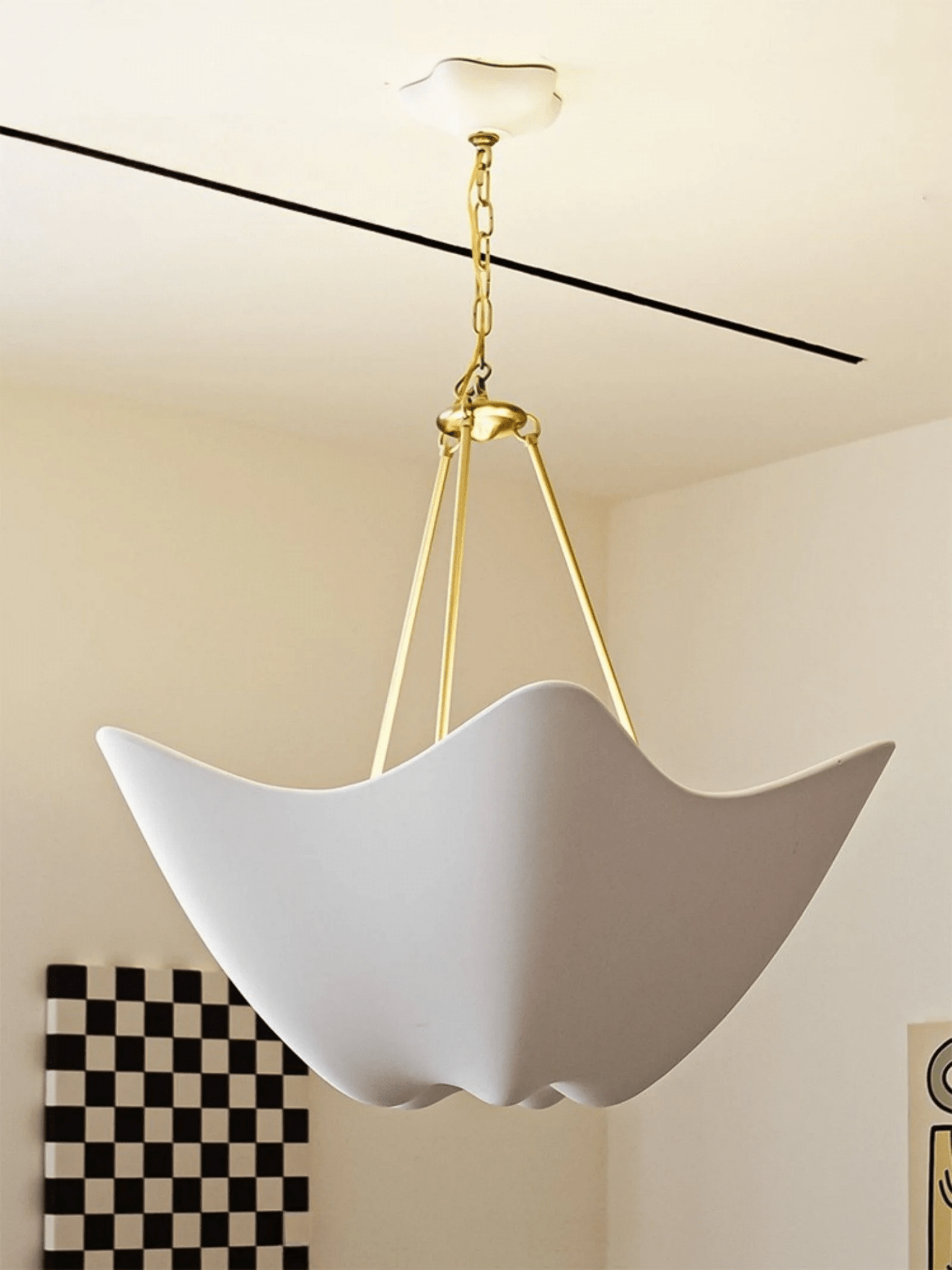 metal chandelier shown as a main product image for foyers