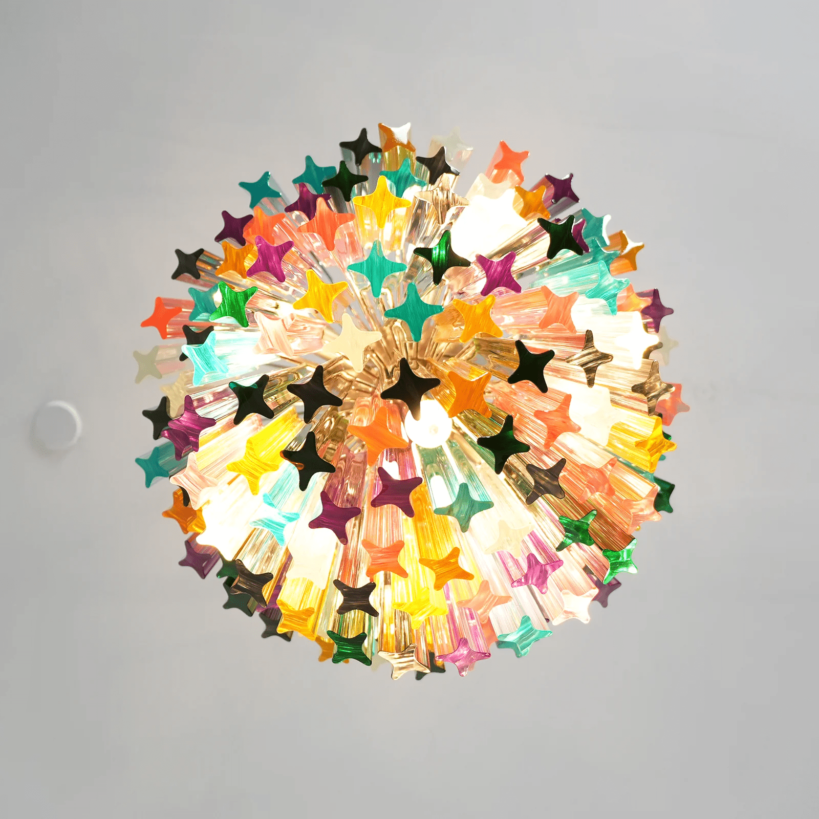 Prismatic Murano Colorful Chandelier