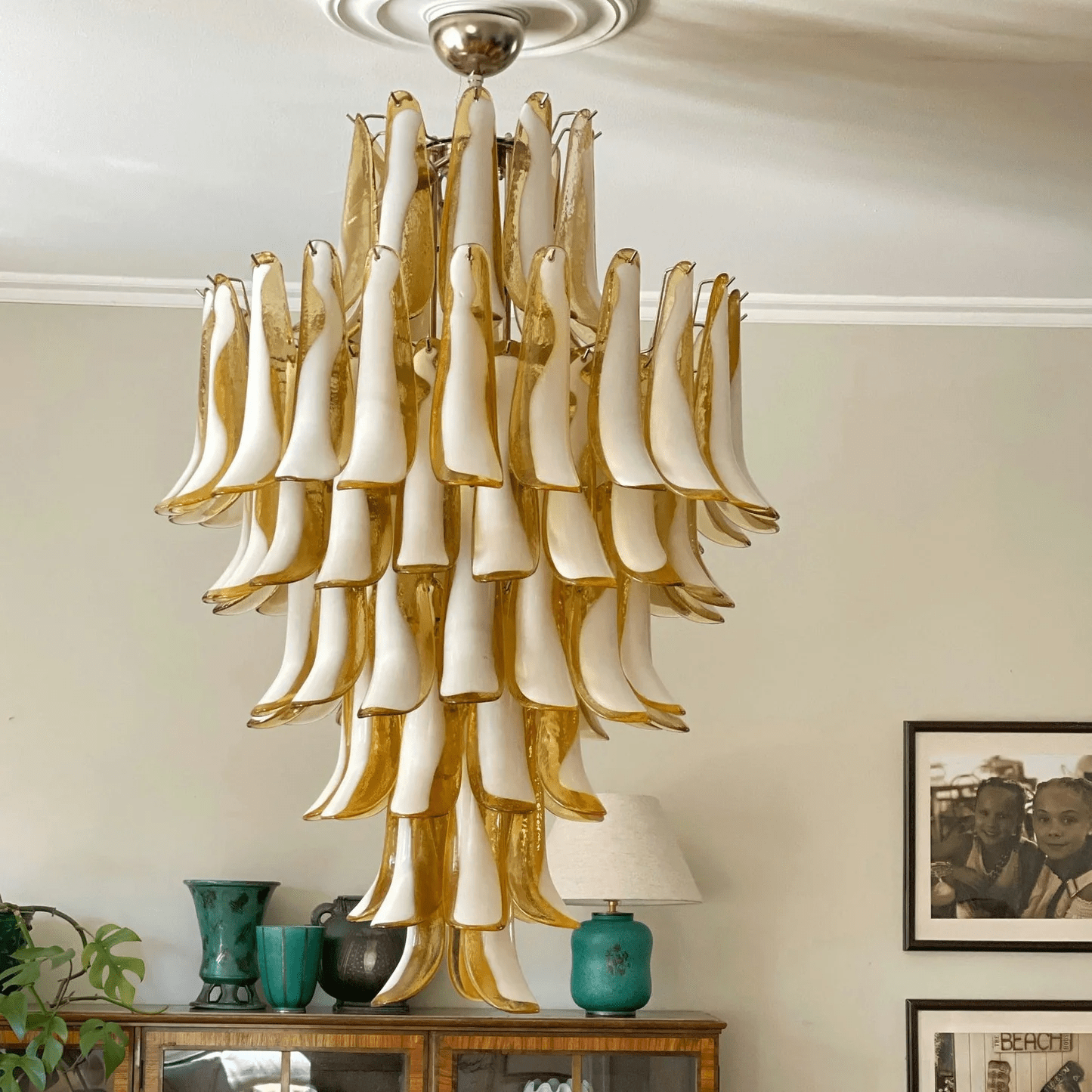 Dravina Glass Petals Chandelier