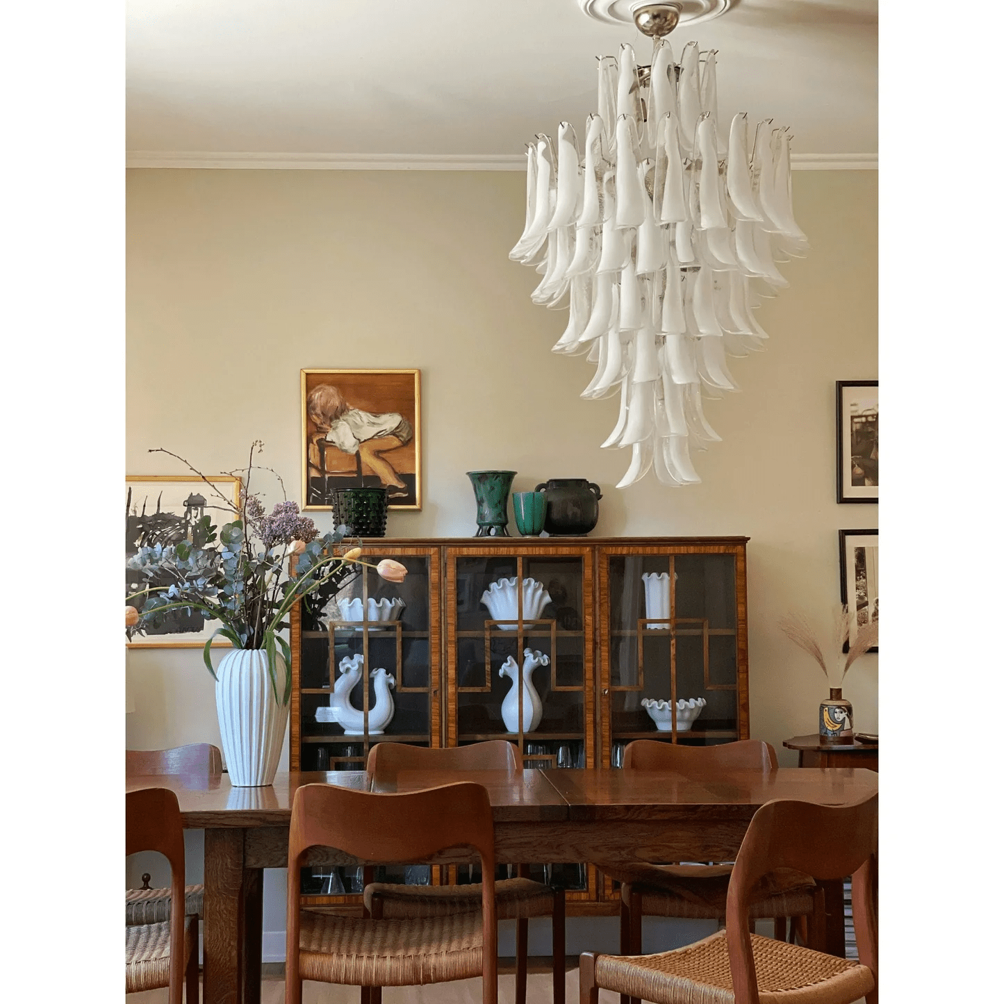 Dravina Glass Petals Chandelier