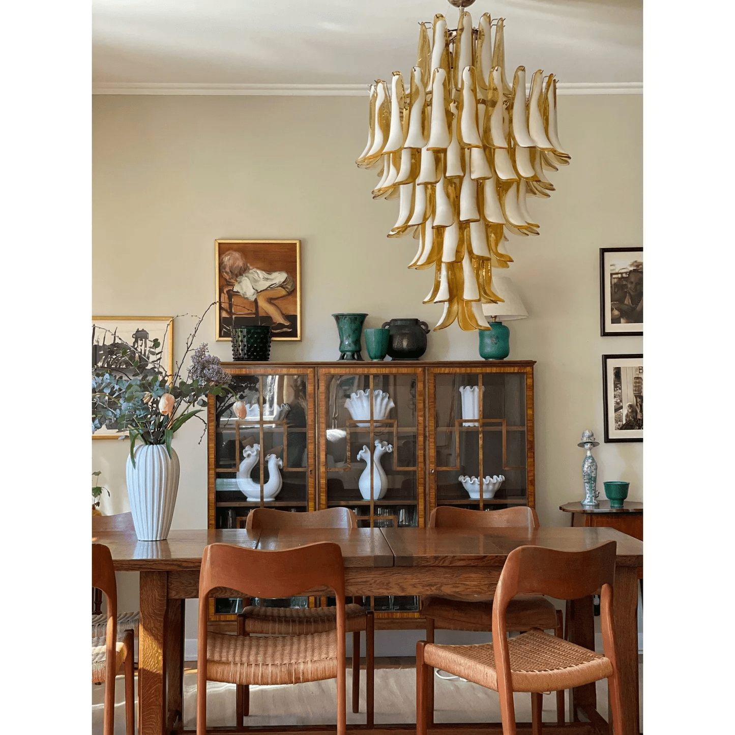 Dravina Glass Petals Chandelier
