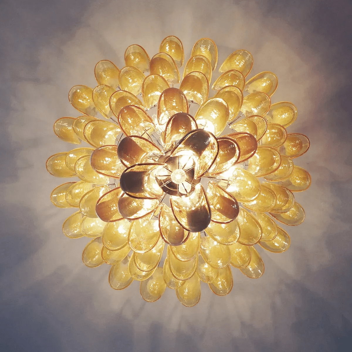 Dravina Glass Petals Chandelier