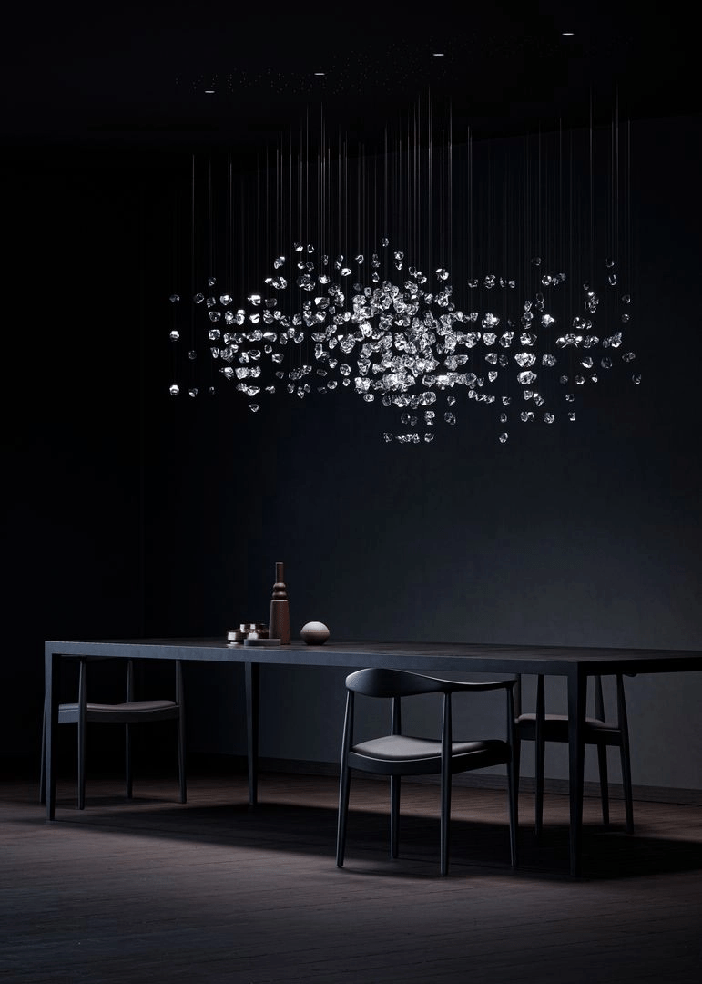 Raw Crystal Customizable Chandelier
